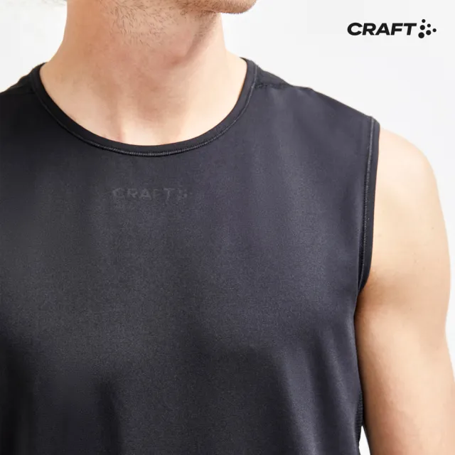 【CRAFT】男 ADV ESSENCE SL TEE M BLACK 運動背心(1908752-999000)