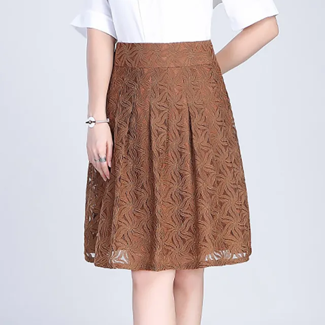 【麗質達人】5680蕾絲小短裙-AA (M-4XL)