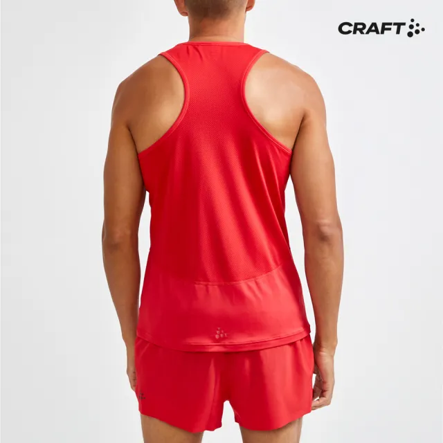 【CRAFT】男 ADV ESSENCE SINGLET M BRIGHT RED 運動背心(1908755-430000)