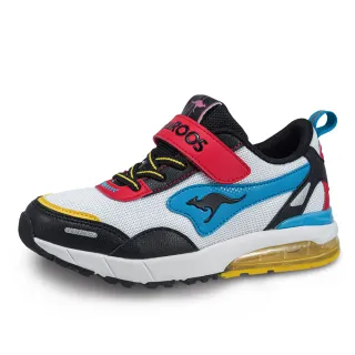 【KangaROOS 美國袋鼠鞋】童鞋 K-RIDER 防潑水 機能運動鞋(白/黑/藍/紅-KK32378)