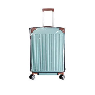 【Viita】透明防水旅行箱保護套/加厚耐磨行李箱防塵罩 黑邊20吋