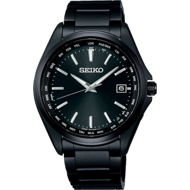 【SEIKO 精工】SPIRIT太陽能鈦金屬電波錶SBTM333J(7B75-0AA0SD)