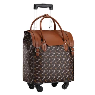 【悅生活】GoTrip微旅行--18吋杜拜貴族前開式拉桿行李袋 3款可選(拉桿包 行李箱 防潑水 登機箱)