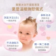 【Fees 法緻】嬰兒洗髮沐浴泡泡400ml-2入+嬰兒爽身乳液300ml