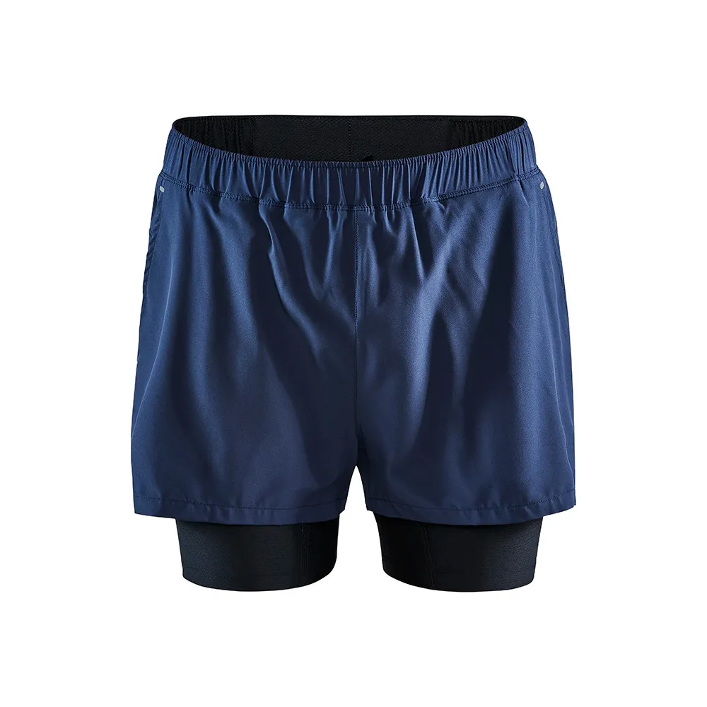 【CRAFT】男 ADV ESSENCE 2-IN-1 STRETCH SHORTS M  二合一運動短褲(1908764-396000)