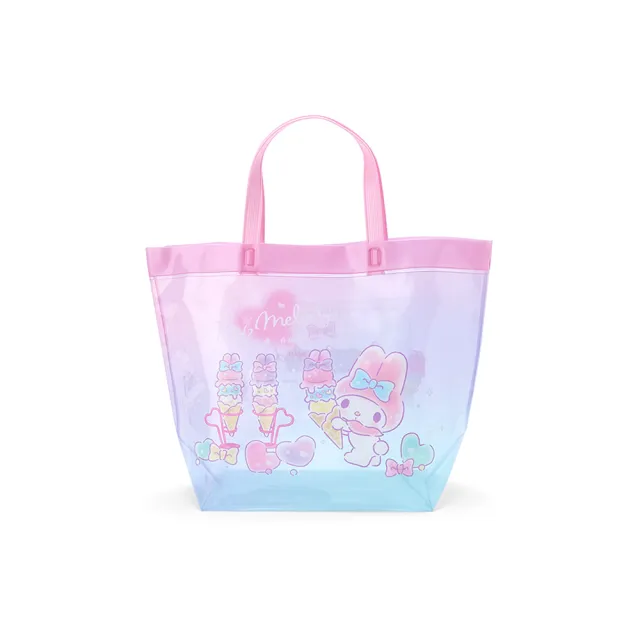 【SANRIO 三麗鷗】防水PVC水桶提袋 美樂蒂 冰淇淋