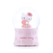 【JARLL 讚爾藝術】Hello Kitty 愛獻玫瑰 水晶球音樂盒(官方授權)