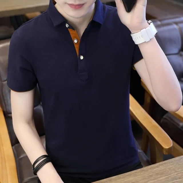 【JP服飾】現貨 M-4XL男POLO衫 高品質商務POLO 薄款/透氣/好穿(男POLO衫 商務POLO 1536)