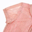 【ILEY 伊蕾】精緻浪漫滿版蕾絲領結上衣(粉色；M-2L；1232071861)