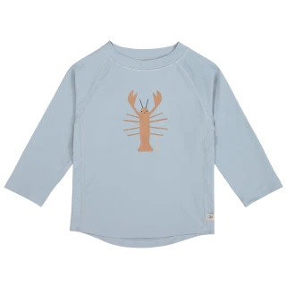 【Lassig】嬰幼兒抗UV長袖泳裝上衣-蔚藍龍蝦(2023款式)