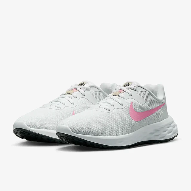 【NIKE 耐吉】Nike Revolution 6 Next Nature 女跑鞋 輕量透氣 舒適避震 白粉 KAORACER DC3729103