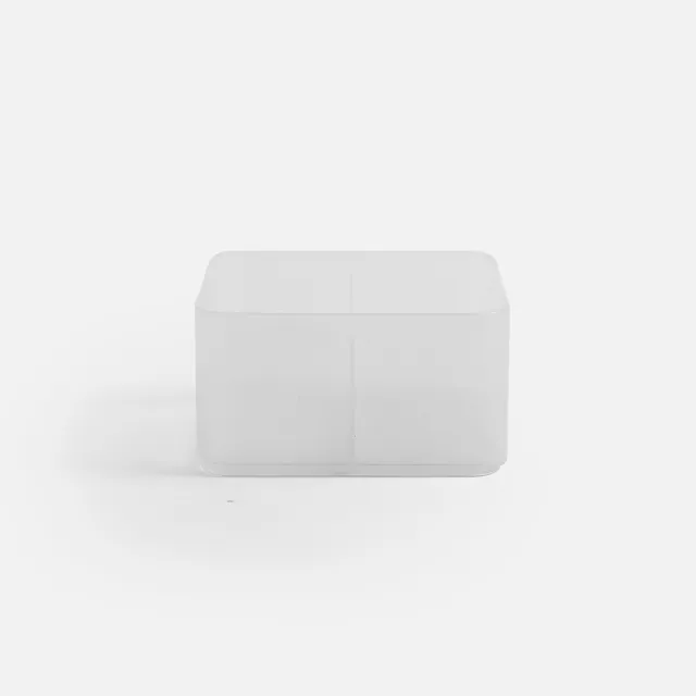 【特力屋】霧面磨砂分格收納盒 12x11x7cm
