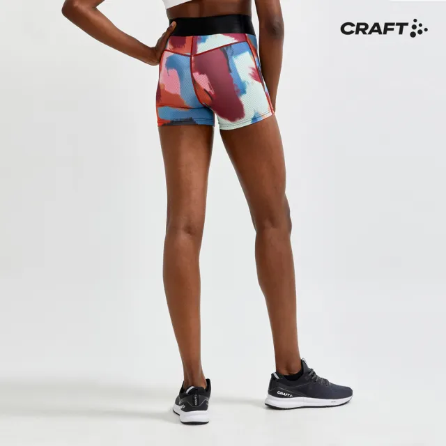 【CRAFT】女 CORE ESSENCE HOT PANTS W-P SHADES/MULTI 運動緊身短褲(1908773-159007)