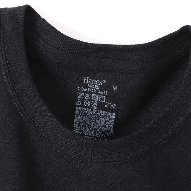 【Hanes】官方直營 男款-CREW NECK 短袖內衣/短T3件組-黑色（HM1EU701-090）-出清品