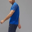 【SKY YARD】網路獨賣款-麻灰混色剪接運動T恤(藍色)