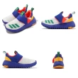 【adidas 愛迪達】運動鞋 Suru365 C 中童 小朋友 童鞋 藍 白 綠 魔鬼氈 無鞋帶 愛迪達(HP7735)
