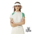 【Lynx Golf】首爾高桿風格！女款合身版吸溼排汗側邊配布剪裁左肩織帶造型短袖POLO衫/高爾夫球衫(二色)