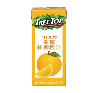 【Tree Top 樹頂】100%柳橙汁200ml X 24入(樹頂柳橙汁)