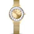 【SWAROVSKI 施華洛世奇】Octea Nova 簡約優雅腕錶(5649993/金色33mm)