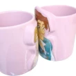 【小禮堂】Disney 迪士尼 長髮公主 陶瓷對杯組 300ml - 紫對看款(平輸品) 魔髮奇緣樂佩公主
