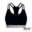 【Mollifix 瑪莉菲絲】A++活力雙肩織帶舒活BRA、瑜珈服、無鋼圈、開運內衣(黑)