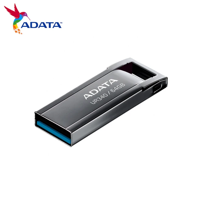 【ADATA 威剛】UR340 64GB USB3.2金屬隨身碟