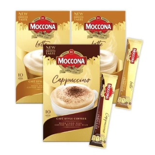 【MOCCONA-摩可納】3合1即溶咖啡 3入組(2種口味任選 16g*10入/盒)