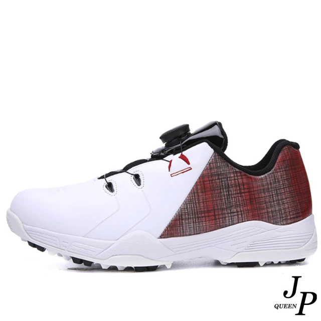 【JP Queen New York】條紋旋轉鞋帶防滑透氣高爾夫球運動鞋(3色可選)