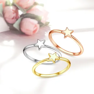 【Majalica】純銀尾戒．防小人戒指．新年禮物(白金色/玫金色/金色)