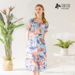 【IRIS 艾莉詩】湛藍海洋印花洋裝(326A7)