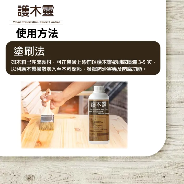 木材防霉防腐防蟲劑1000ml(1瓶組)