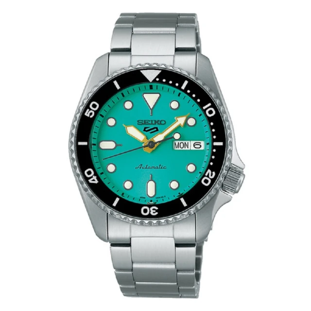 【SEIKO 精工】5 Sports 經典藍面機械水鬼/38mm/SK035(4R36-14B0G / SRPK33K1)