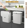 【Osun】廚房壁掛垃圾桶自動打包附蓋和100個垃圾袋(兩色任選/CE481)