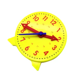 【工具王】時鐘模型 教學小時鐘 時鐘教具 學習時間 模型時鐘 認知玩具 630-CTA324(時鐘教具 三針連動)
