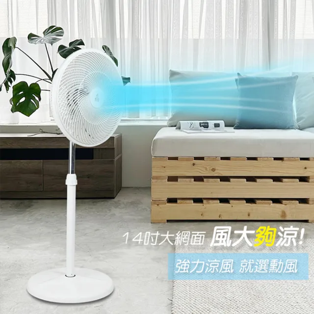 【勳風】14吋超循環涼風扇/電風扇/循環扇(BHF-K0176)