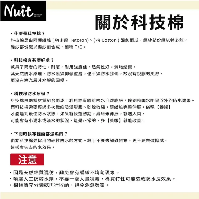 【NUIT 努特】長老系列 蝙蝠 科技棉天幕 單帳布 6.4x6.2m 八邊型天幕 蝶型天幕(NTGC55)