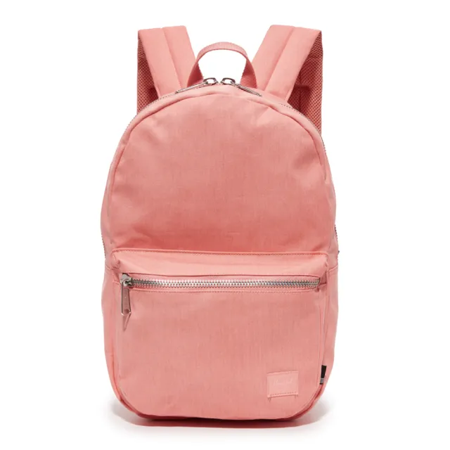 【Herschel】雙11 Lawson 高階 水洗 仿舊 棉帆布 厚帆布 粉紅 粉色 金屬拉鍊 筆電夾層 防潑水