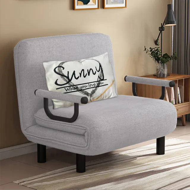 【AOTTO】日式多功能可調節折疊沙發床-單人(躺椅
