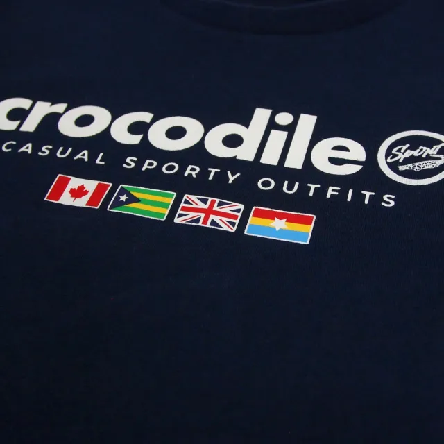 【Crocodile Junior 小鱷魚童裝】『小鱷魚童裝』LOGO印圖T恤(產品編號 : U63430-05 大碼款)