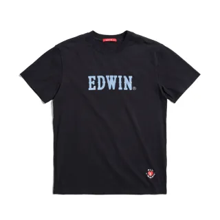 【EDWIN】男裝 人氣復刻款 情侶短袖T恤(黑色)