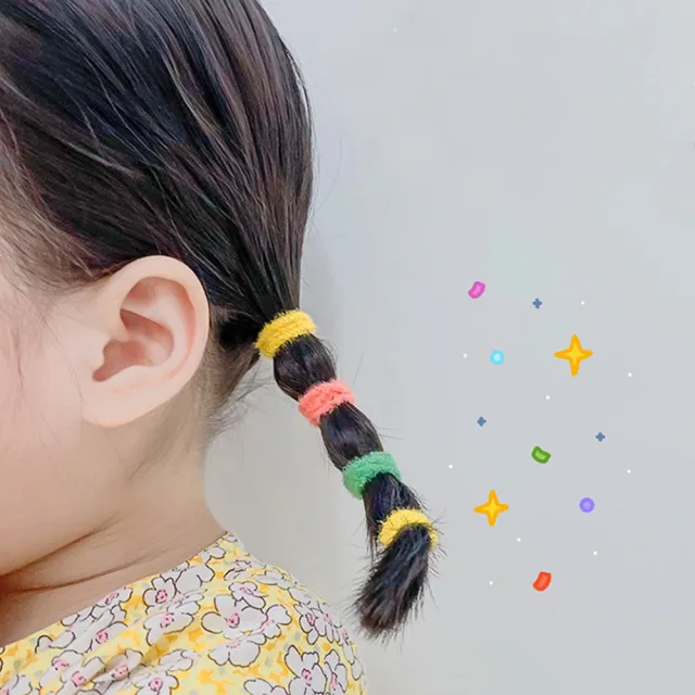 【UNICO】兒童少髮量多款高彈力髮圈100-400條罐裝(髮飾/配件/聖誕)