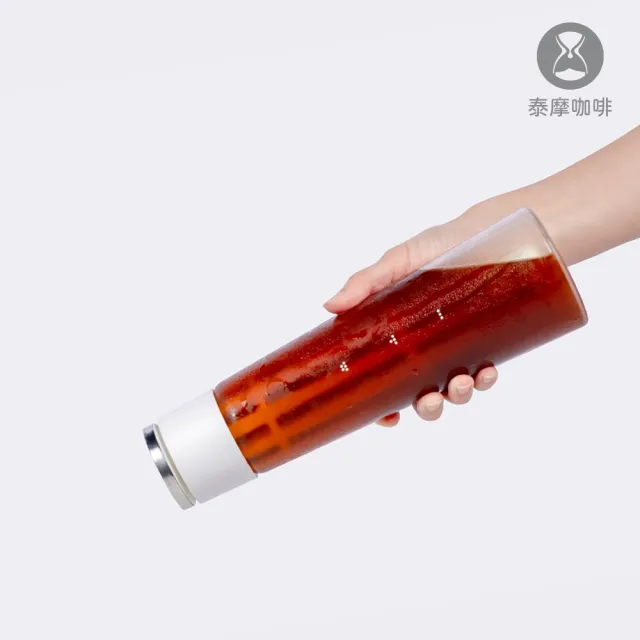 【TIMEMORE 泰摩】泰摩咖啡 冰錐冷泡瓶-白色(玻璃瓶 冷泡茶)