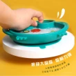 【食寶】貓頭鷹吸盤食品級矽膠餐盤(可微波 防滑防摔 兒童碗 寶寶 嬰兒輔食 分隔分格 環保餐具 學習碗)