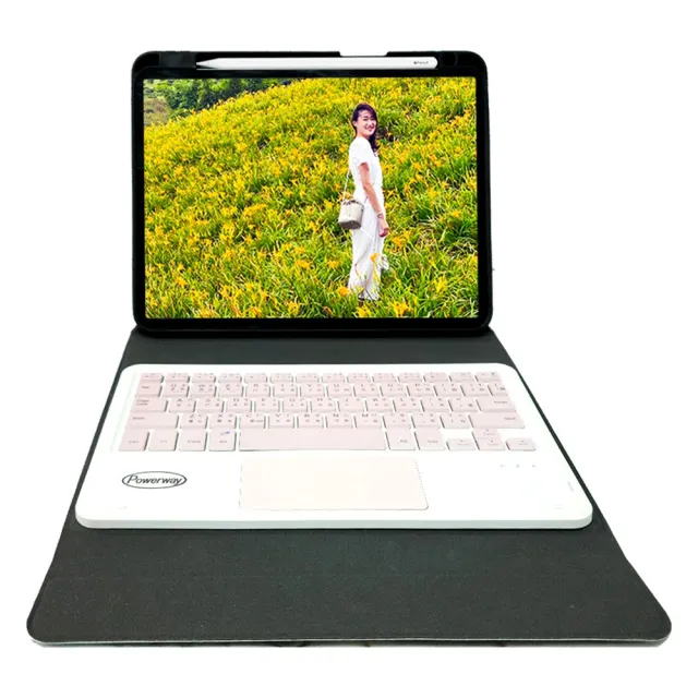 【Powerway】Powerway For iPad 10.9吋-Air5-Air4專用立控型藍牙鍵盤(送同色無線滑鼠)