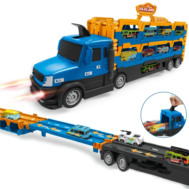【kikimmy】競速彈射雙模式變形卡車/玩具車/三款可選(兩入組)