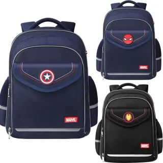 【優貝選】迪士尼 漫威英雄素面學院風 護脊 大容量 小學生書包 3-6高年級適用(平輸品)