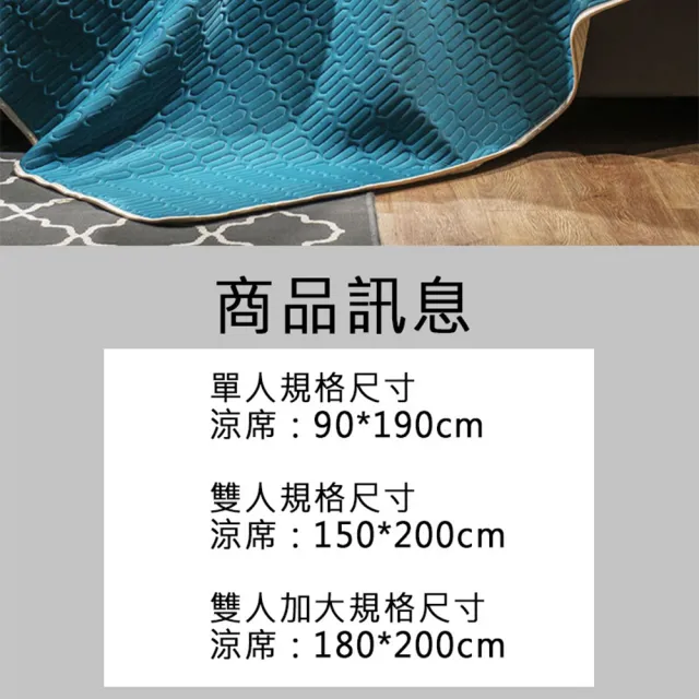 【Light Live】1入-型錄 可水洗冰絲乳膠涼蓆組 附同款枕頭套(雙人&雙人加大均一價 乳膠涼蓆 涼感墊 床墊)