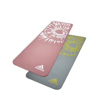 【adidas 愛迪達】紮染防滑瑜珈墊-10mm(兩色可選)