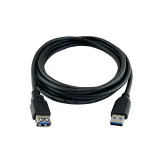 【POLYWELL】USB 3.0延長線 Type-A公對A母 5M 黑色
