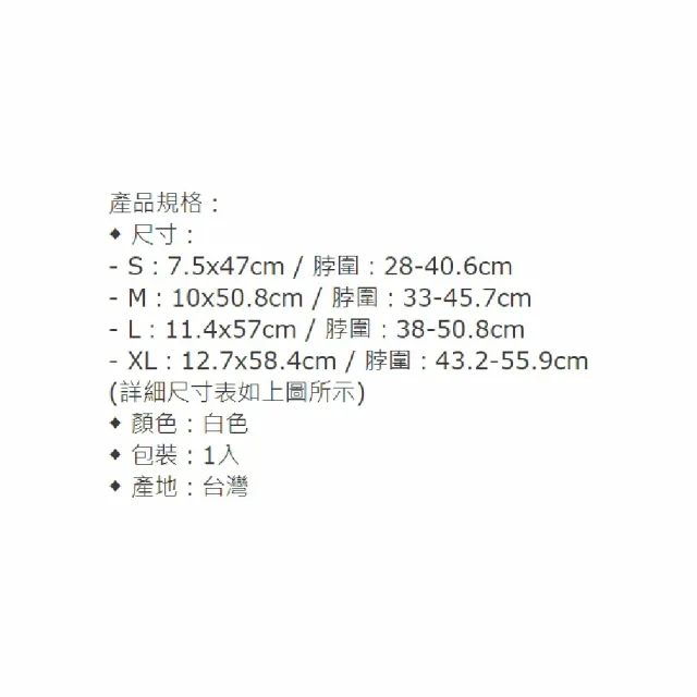 【海夫健康生活館】MAKIDA 軀幹裝具 未滅菌 吉博 泡棉護頸 雙包裝(201-1)